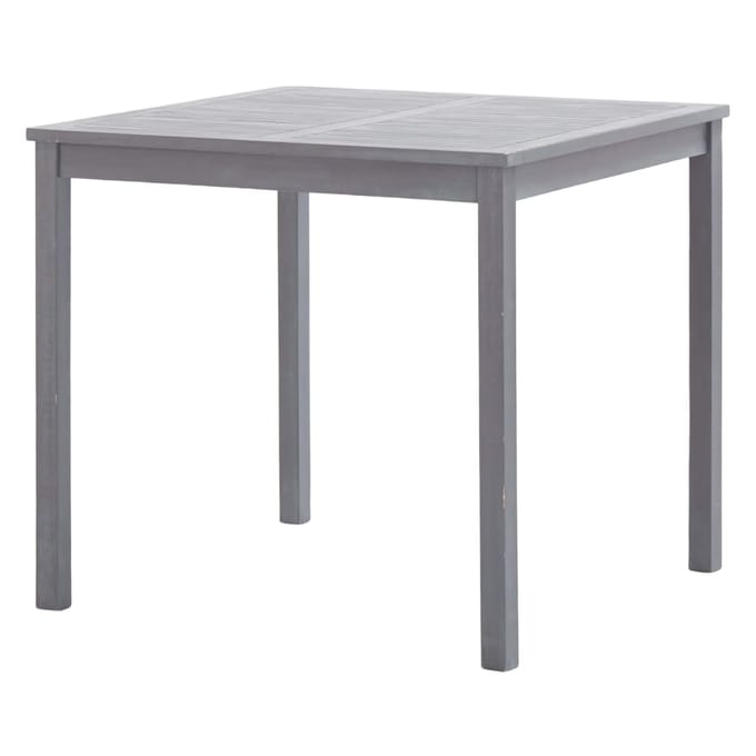 vidaXL - 5-delige - Tuinset - massief - acaciahout - grijs
