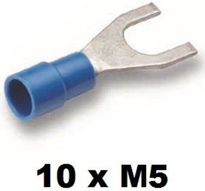 Cimco vorkkabelschoen geisoleerd 1,5-2,5mm2 M5 zak 10