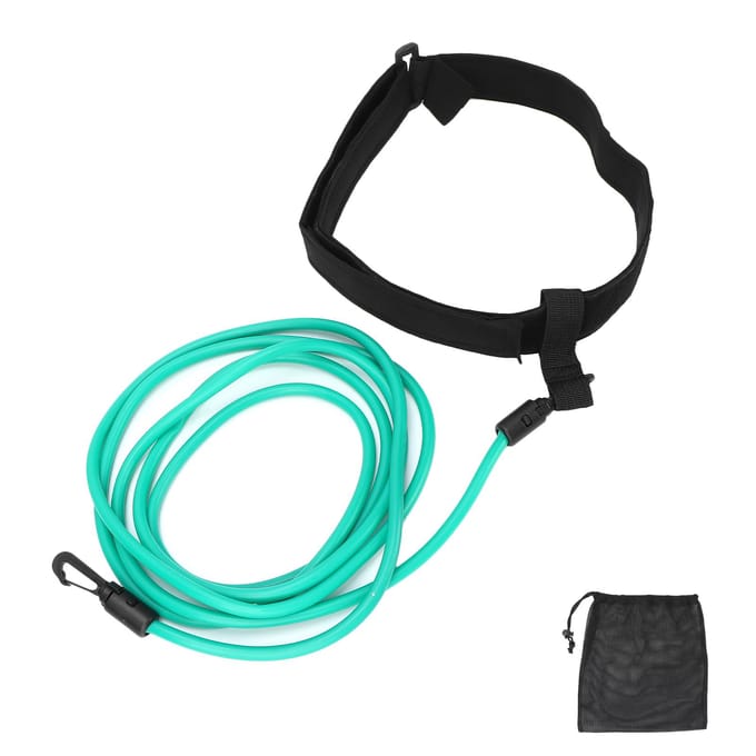 Zwemtrainingsweerstandsbanden Aquatische Zwemmen Stationaire Koorden Bungee Lijn Groen black