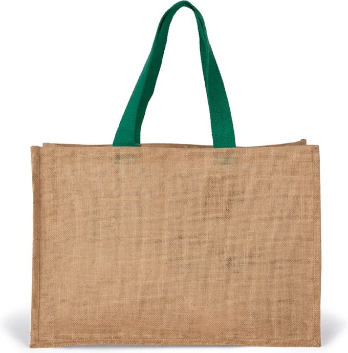 Kimood XL shopper KI0743 - Natural / Kelly Green - One size