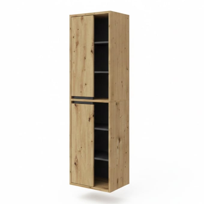 Vicco Viola Badkamermeubel – 50 x 170 cm Artisanaal eiken