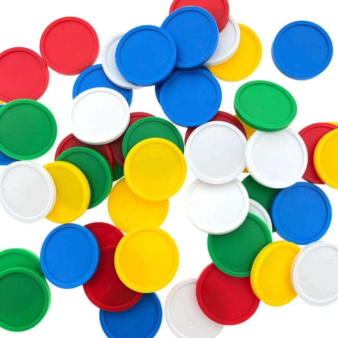 CombiCraft blanco automaat munten €1 formaat wit, per 100 stuks