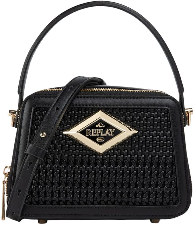 REPLAY handtas schoudertas Handbag Black zwart