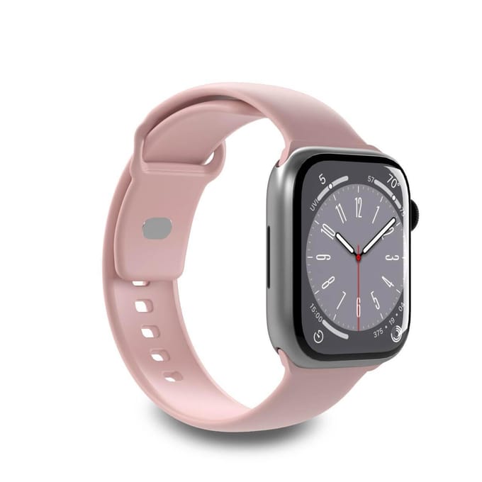 Siliconen bandje voor Apple Watch 38 40 41 mm Icon roze - 2 stuks
