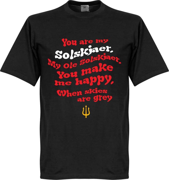 Ole Solskjaer Song T-Shirt - Zwart - M