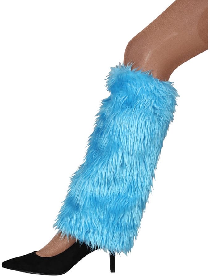 Beenwarmers Turquoise Bont - Pluche Volwassenen