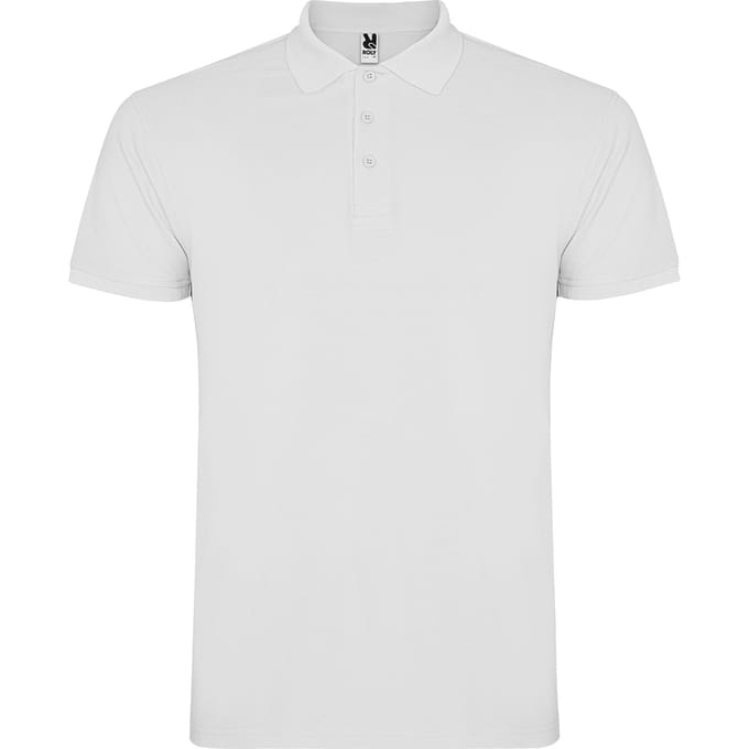 Roly Heren Ster Poloshirt (Wit)