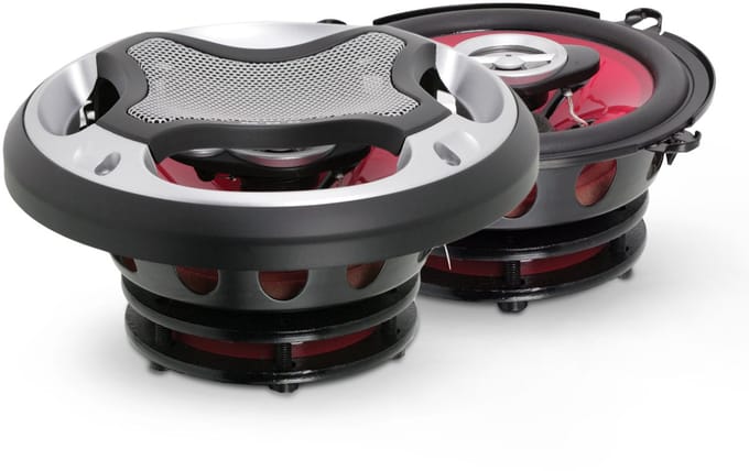M.N.C DevilX 3-wegs autoluidsprekers - 5" (130 mm) - 80 W - 4 ohm - supertweeter - robuuste kwaliteit [37513]
