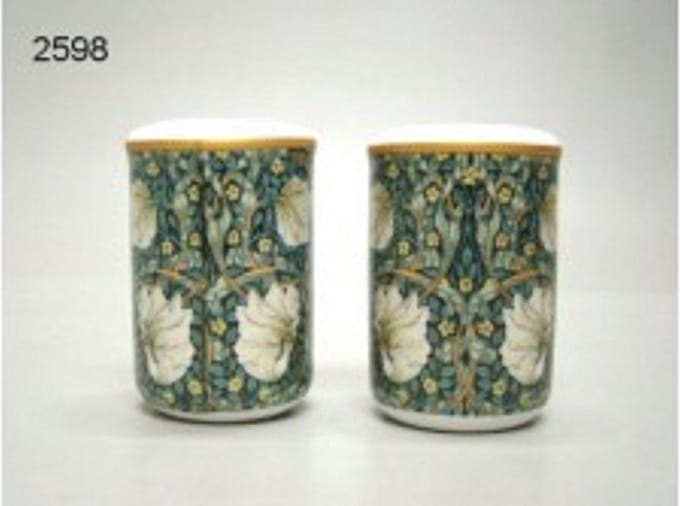 Lesser & Pavey peper en zoutstel William Morris Pimpernel – Keramiek