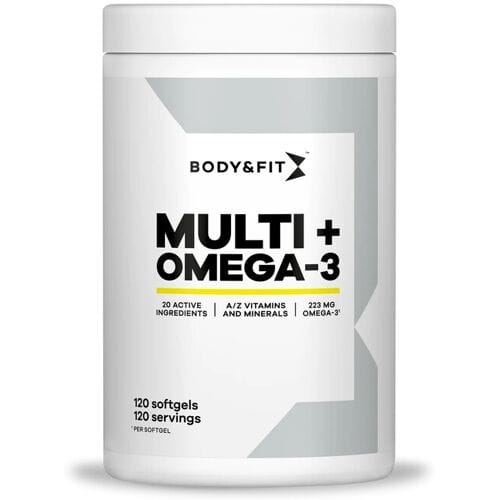 Body & Fit Multi + Omega 3 - Complete Multivitamine - Vitamine / Mineralen / Omega 3 - 120 Capsules (4 maanden)