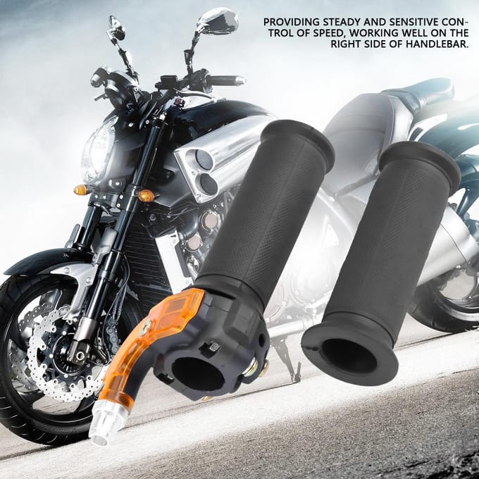 1 paar motorfiets accelerator elektrische twist speed gashendel met kabel