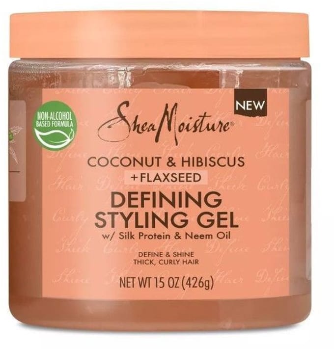Gel Coiffant, Définition & Brillance, Coco & Hibiscus + Graines de Lin, 15 oz (425 g)