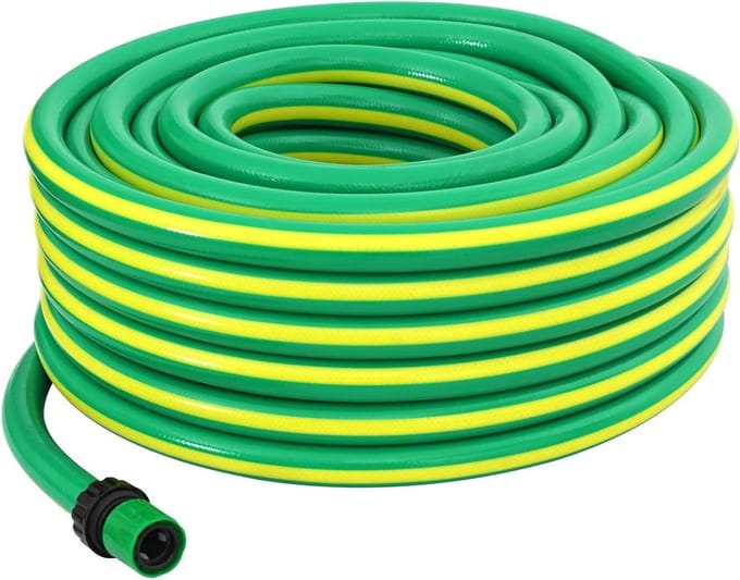 Tuinslang - Water slang - Tuin bewateren - 5-laags constructie - 10 meter - Groen geel