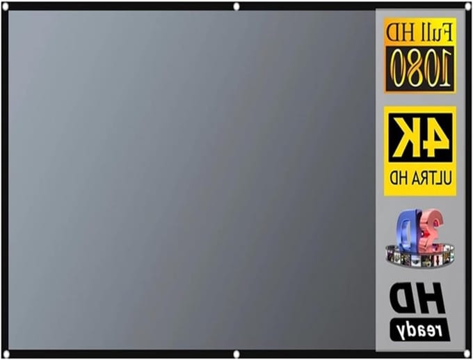 Projectiescherm - Beeldweergave - Thuisbioscoop - Anti-licht doek - 84 inch - Grijs
