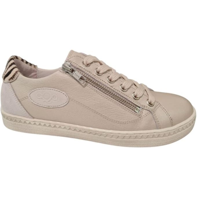 Aqa Leren Lage Dames Sneakers - Grijs - 39