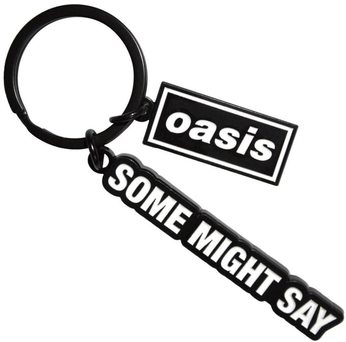 Oasis - Some Might Say Decca Logo Charm Sleutelhanger - Zwart/Wit
