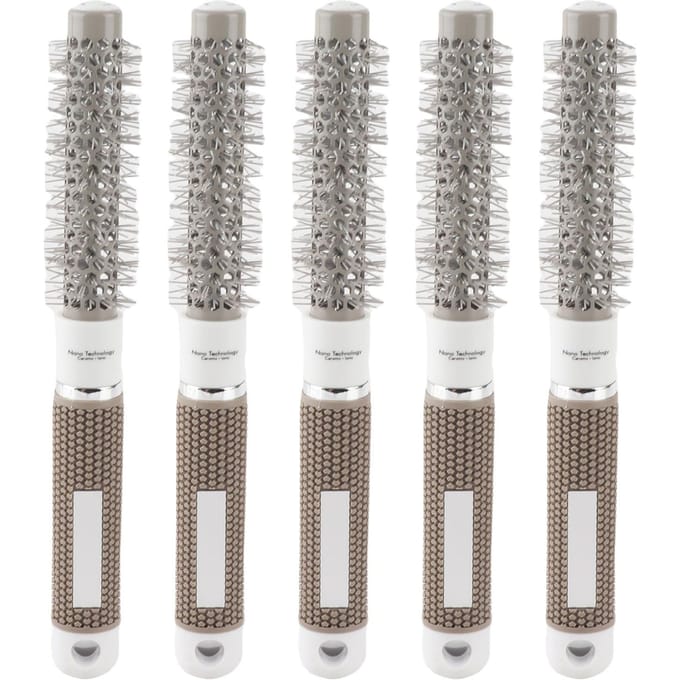 Professionele Haarstyling Borstels Hittebestendig Keramisch Ijzer Rond Kam (19 mm) gray
