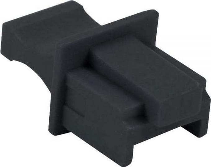 InLine Afsluitcover voor RJ45 poort / 100 stuks - zwart