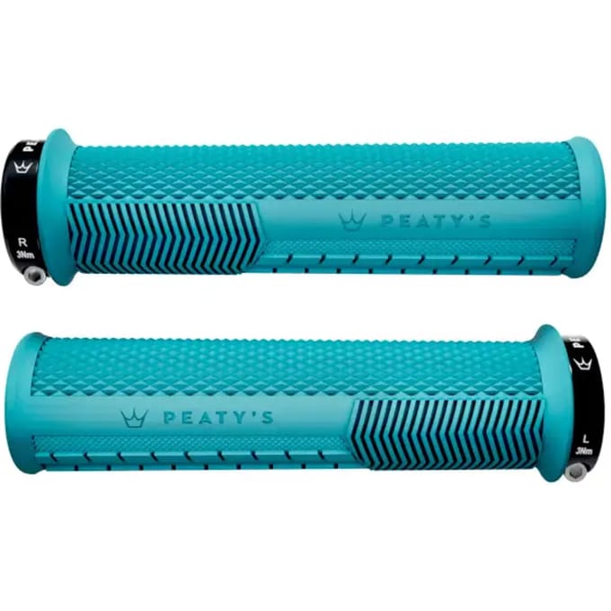 Peaty´s Monarch Knurl Thick Handvatten Blauw 138 mm