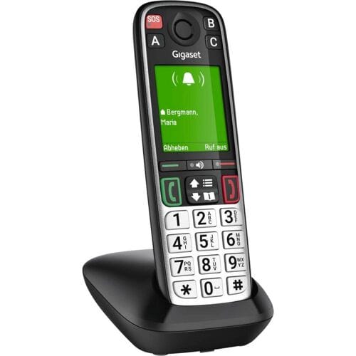 Gigaset EASY 500 Draadloze seniorentelefoon Optisch belsignaal Kleurendisplay Zwart