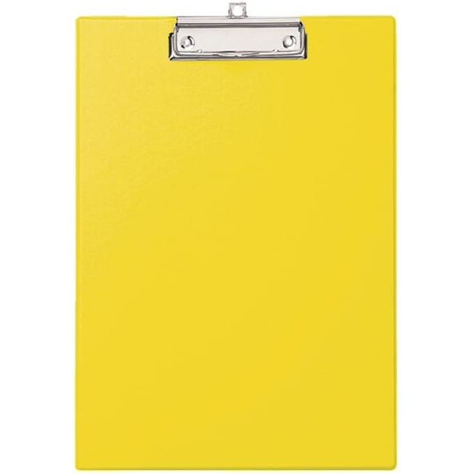 MAUL klembord - met PVC folie - A4 - met ophangoog - geel