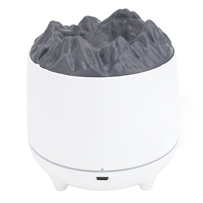 Vulkaan Luchtbevochtiger Diffuser Timer Stil Anti-Droog Verwarming 2 Modi USB Vulkaan Essentiële Olie Diffuser gray