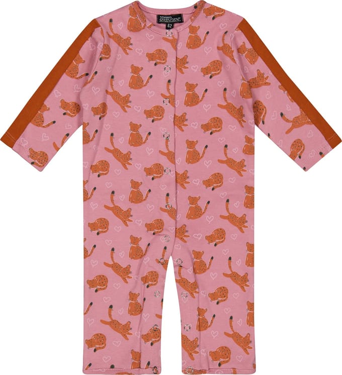 4PRESIDENT Romper - Leopard AOP - Maat 68 - Rompertjes baby