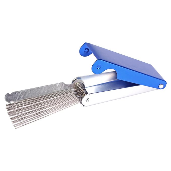 Guitar Nut Bridge File Set Luthiers Tool Box 13 maten vijlen 1 platte vijl voor gitaarbanjo blue