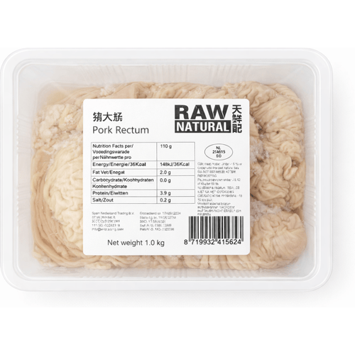 Raw Naturals rauwe natuurlijke varkensdarm - 1 kg