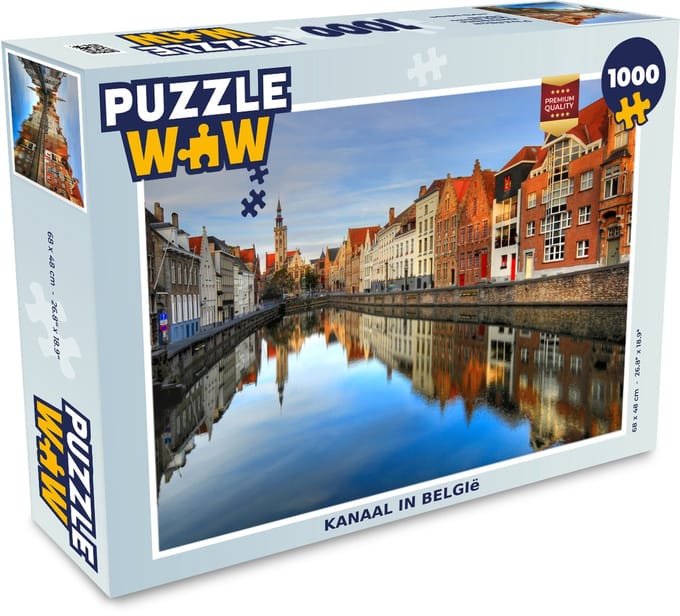 Puzzel Kanaal in België - Legpuzzel - Puzzel 1000 stukjes volwassenen