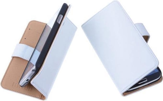 PU Leder Wit Hoesje Nokia Lumia 930 Book/Wallet Case/Cover