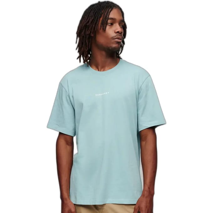 Superdry Code Surplus Logo T-shirt Met Korte Mouwen Blauw M Man
