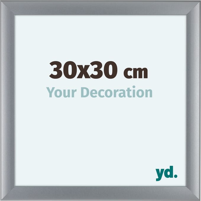 Your Decoration - Fotolijst 30x30 cm - MDF - Zilver Mat - Como