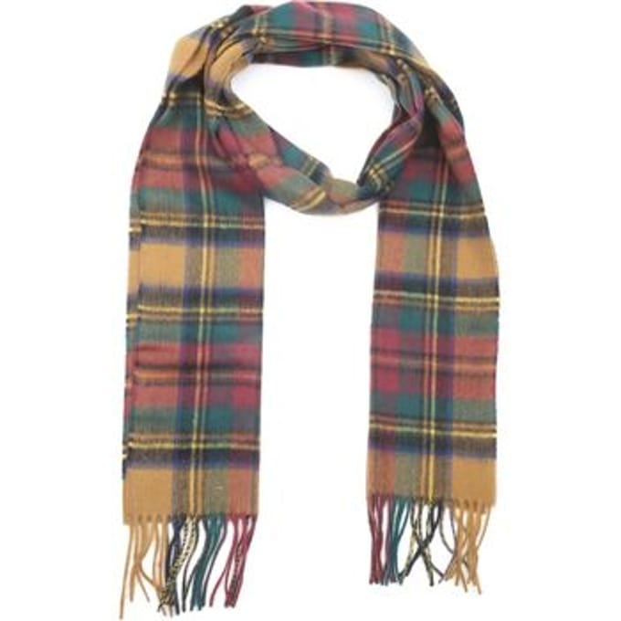 Barbour Sjaal New Check Tartan Goud - Maat - Heren