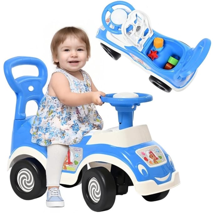 WOOPIE BABY Ride-on 4in1 Sorter Pusher Walker + Hoorn Opbergdoos