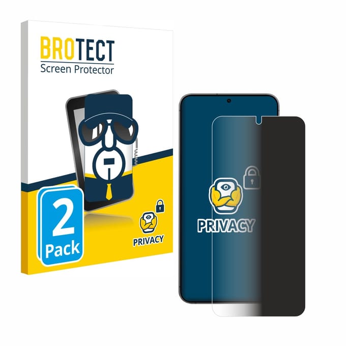 BROTECT - privacy screenprotector voor Samsung Galaxy S24 Plus / S25 Plus - Folie Beschermfolie Blauwlichtfilter 2 Stuks