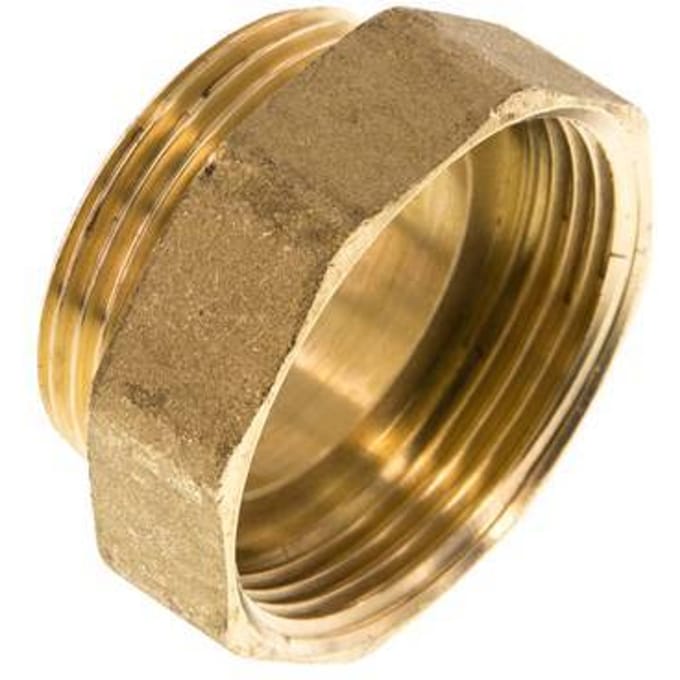 G 1 1/2'' x G 1 1/4'' F/M Messing Verloopring 16 Bar - FL2S-FM-B-112G-114G
