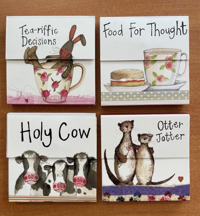 Alex Clark Mini Magnetic Notepad's - Magnetische notitieblokjes 4 stuks