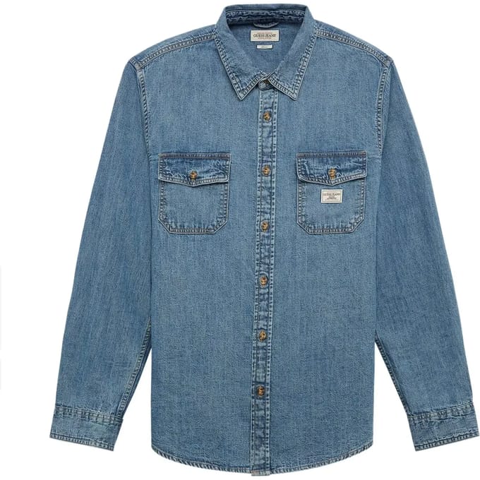 Overhemd Lange Mouw Guess REGULAR LS DENIM SHIRT
