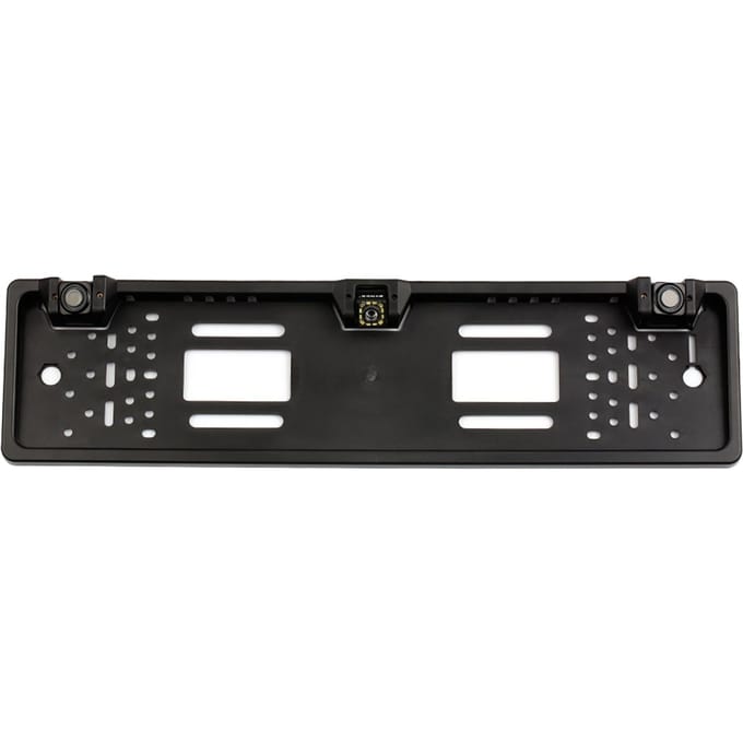 Europese kentekenplaat achteruitrijcamera 12 LED-achteruitrijcamera met achteruitrijradarsysteem 12-LED black