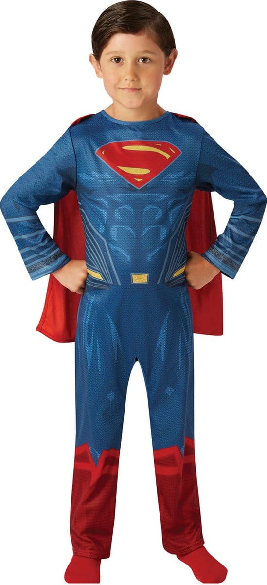 Rubie's Verkleedpak Justice League Superman Junior Blauw Mt 104