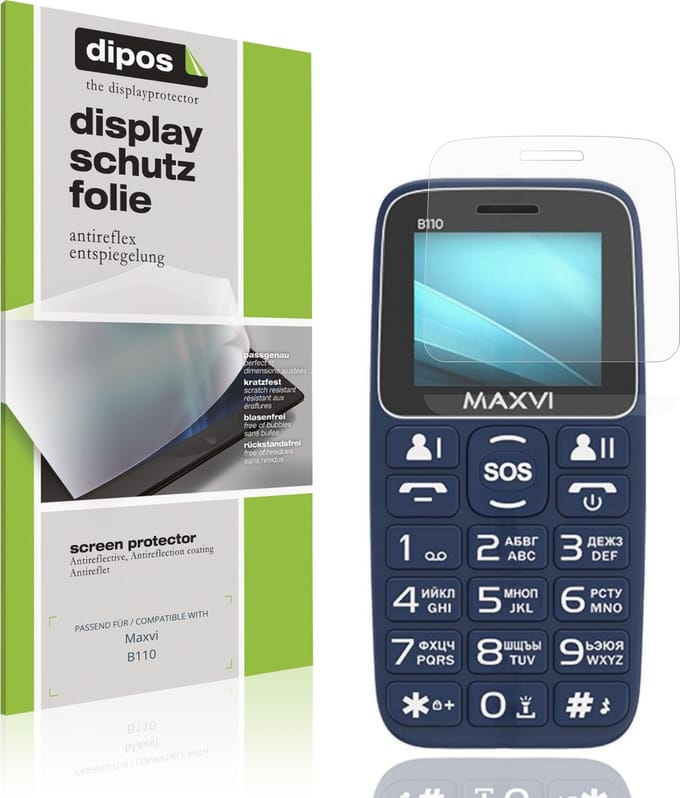 dipos – 4x Matte Beschermfolie geschikt voor Maxvi B110 | Krasbestendige & antireflecterende Screenprotector Ultra-Thin