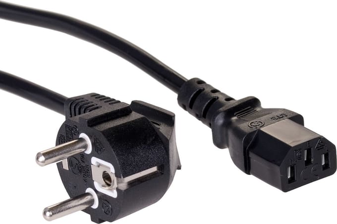 Akyga Pro Serie - Voedingskabel - 3m - Hybride CEE 7/7 naar IEC C13