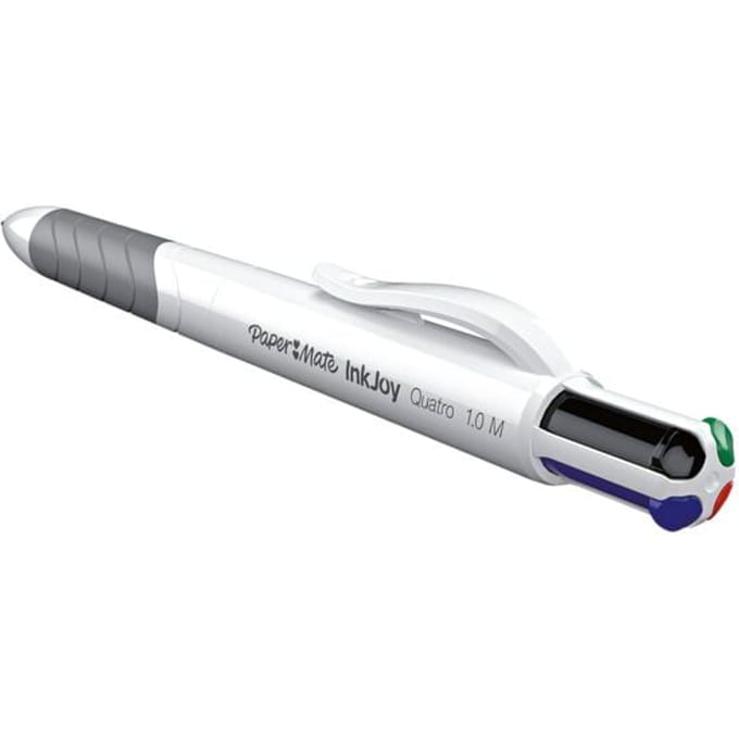 Balpen Paper Mate Inkjoy 4 kleuren Quatro standaard medium