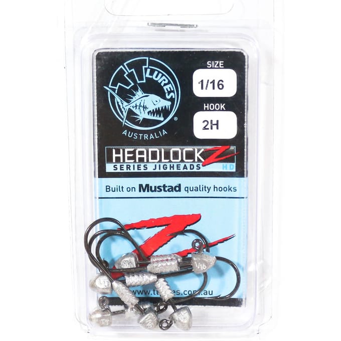Tackle Tactics TT Headlockz HD jigkop 1/16 oz 2 6/verpakking (3528) black