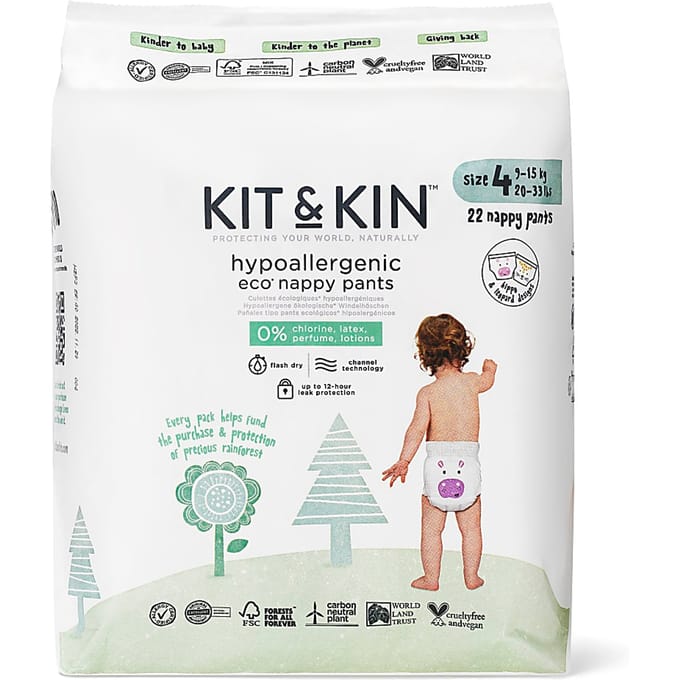 Kit & Kin Luierbroekjes - Maat 4 Maxi 22 stuks