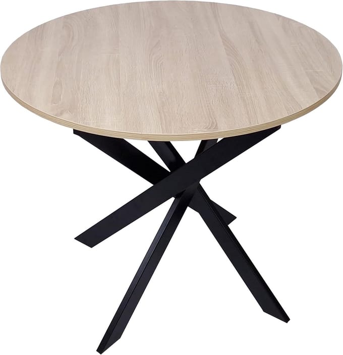 Ronde Eettafel - Eettafel Zen - Samen Eten - Capaciteit 4 Personen - 90 x 90 x 77 cm