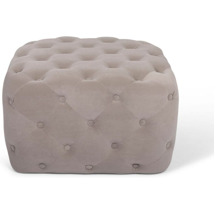 Baytex Velvet Poef Zygo Beige