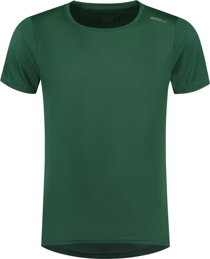Rogelli Promo Heren Hardloopshirt - Korte mouw - Donkergroen