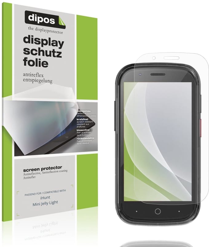 dipos – 4x Matte Beschermfolie geschikt voor iHunt Mini Jelly Light | Krasbestendige & antireflecterende Screenprotector Ultra-Thin
